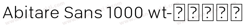 Abitare Sans 1000 wt字体转换